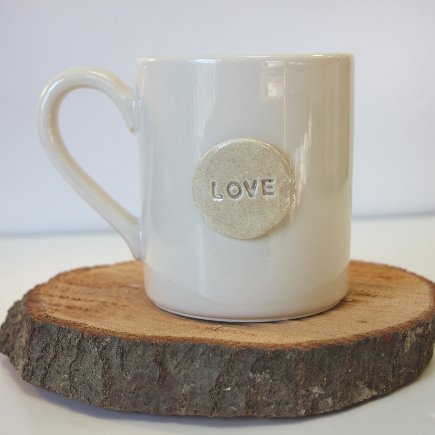 Handmade Pottery Love Mug - Made in the U.S.A.