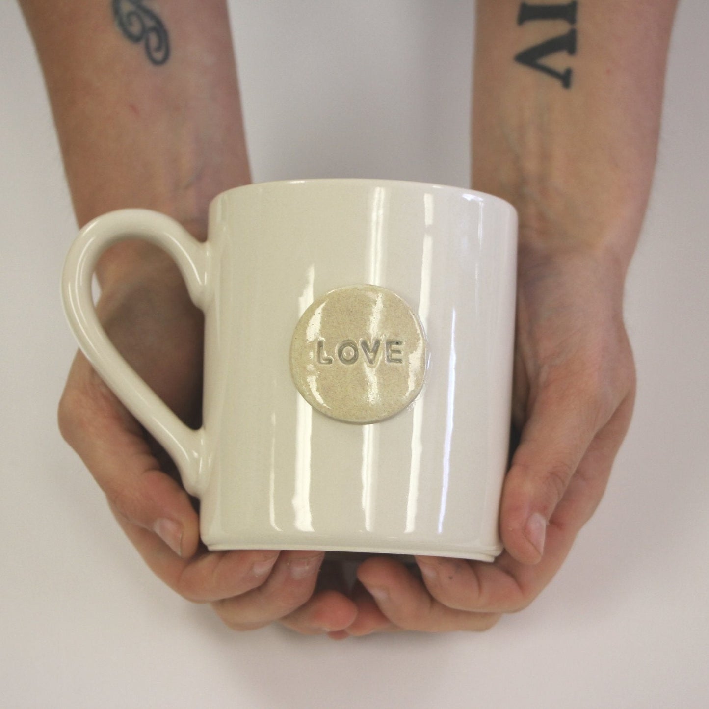 Handmade Pottery Love Mug - Made in the U.S.A.