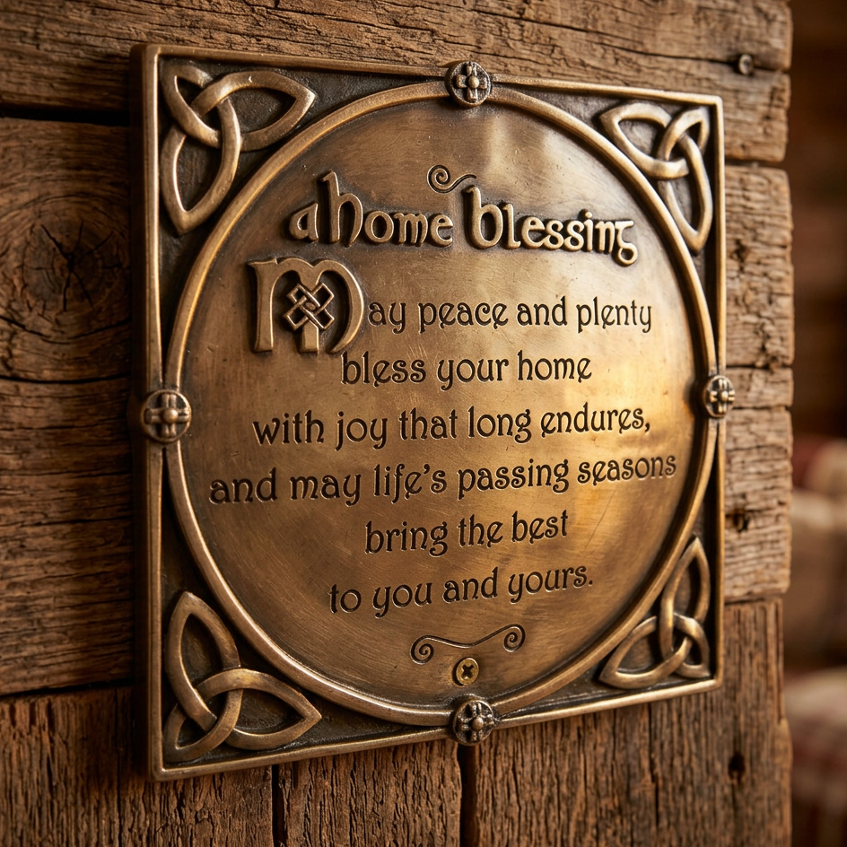 Irish Home Blessing Wall Plaque