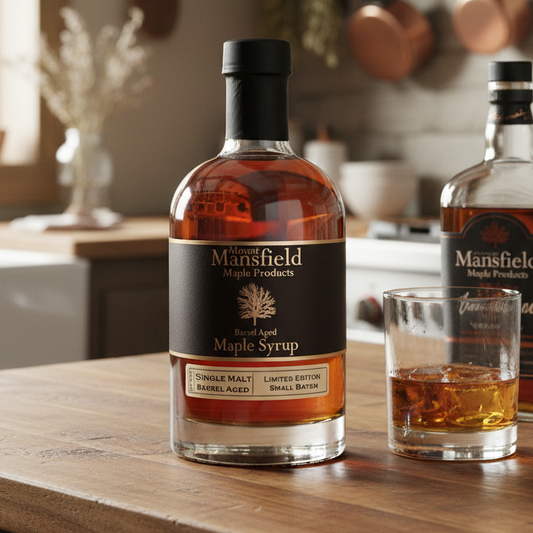 Single Malt Barrel Aged Vermont Maple Syrup