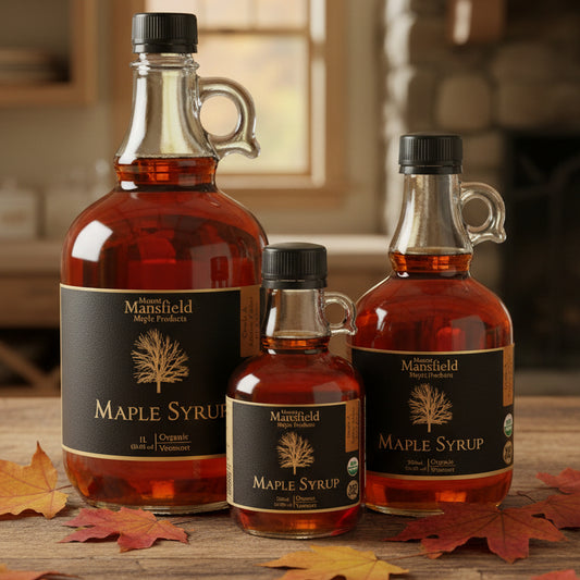 Organic Pure Vermont Maple Syrup- Glass Jug