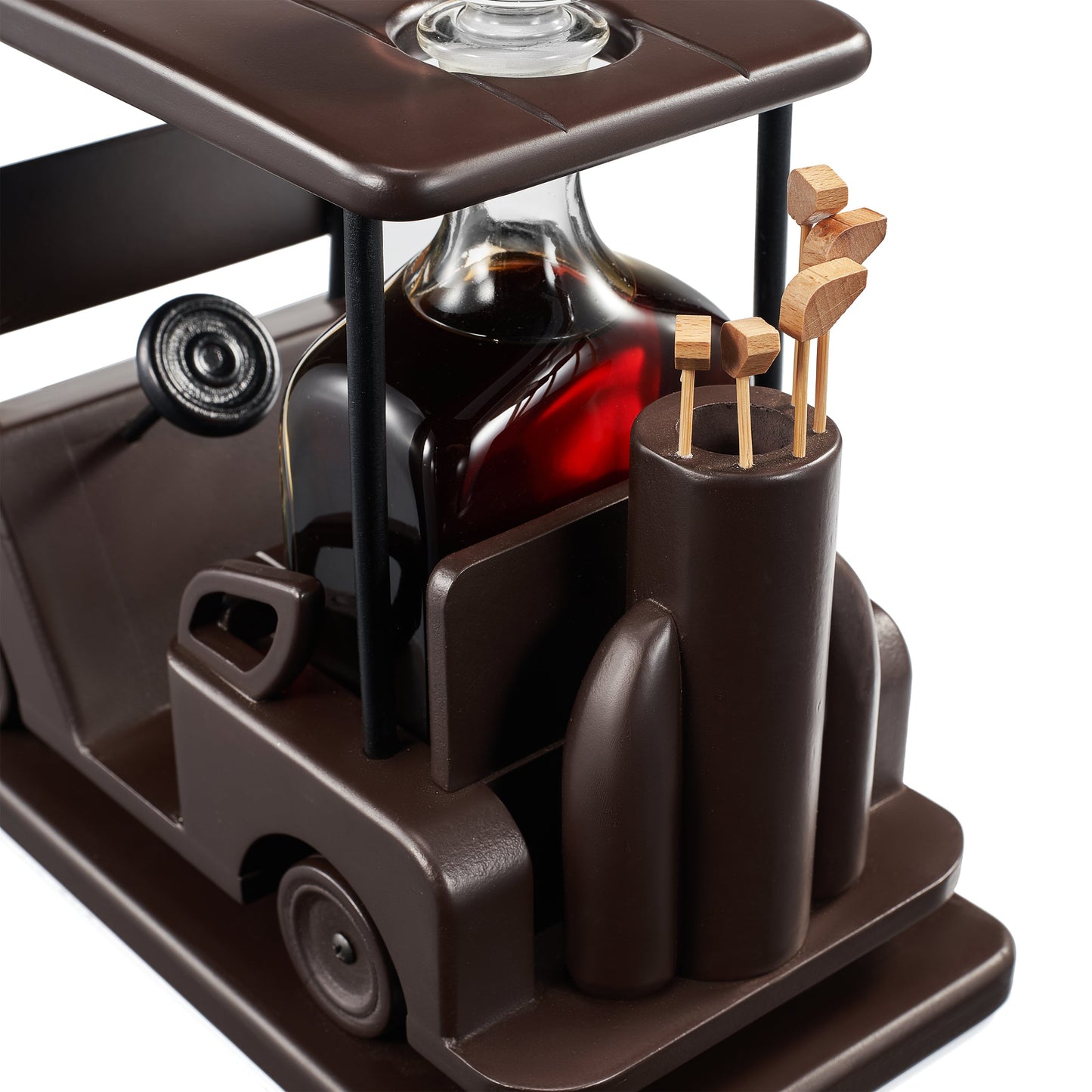 Golf Decanter Whiskey Decanter in Mahogany Wood