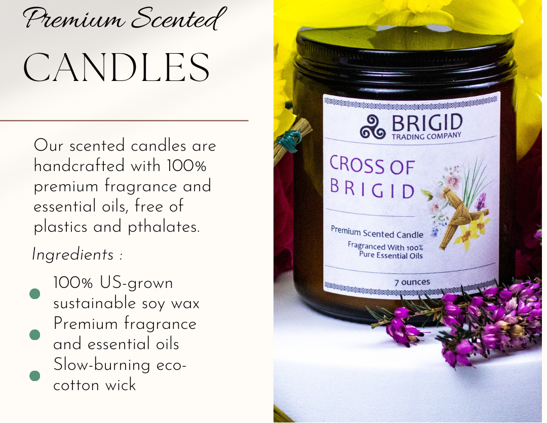 Imbolc Soy Wax Candle - Heather, Rose, Narcissus & Vetiver