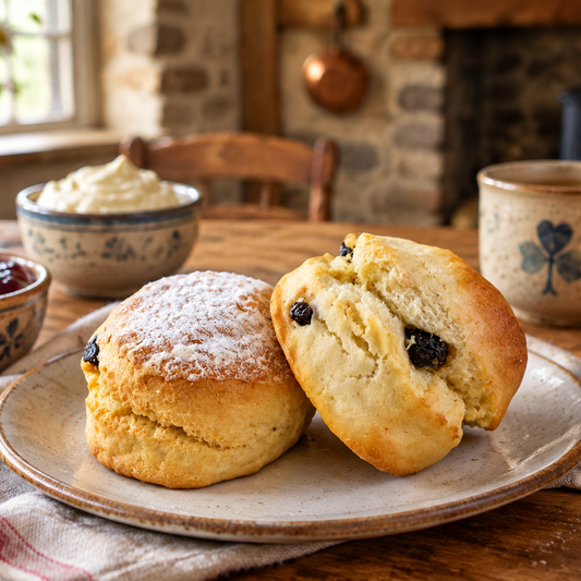 Traditional Irish Buttermilk Fruit Scones