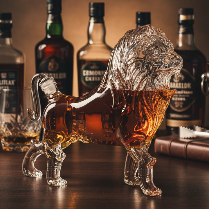 Lion Whiskey & Wine Decanter Premium Barware Gift