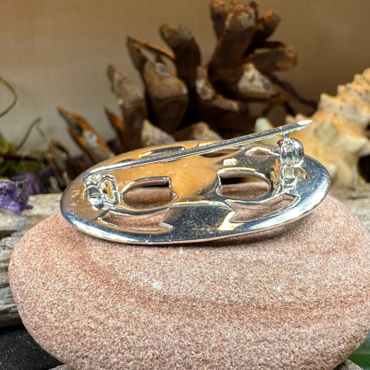Thistle Amethyst Brooch — view 8