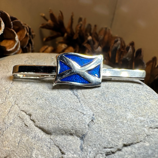 Scotland Flag Tie Bar - Handmade in Scotland — view 5