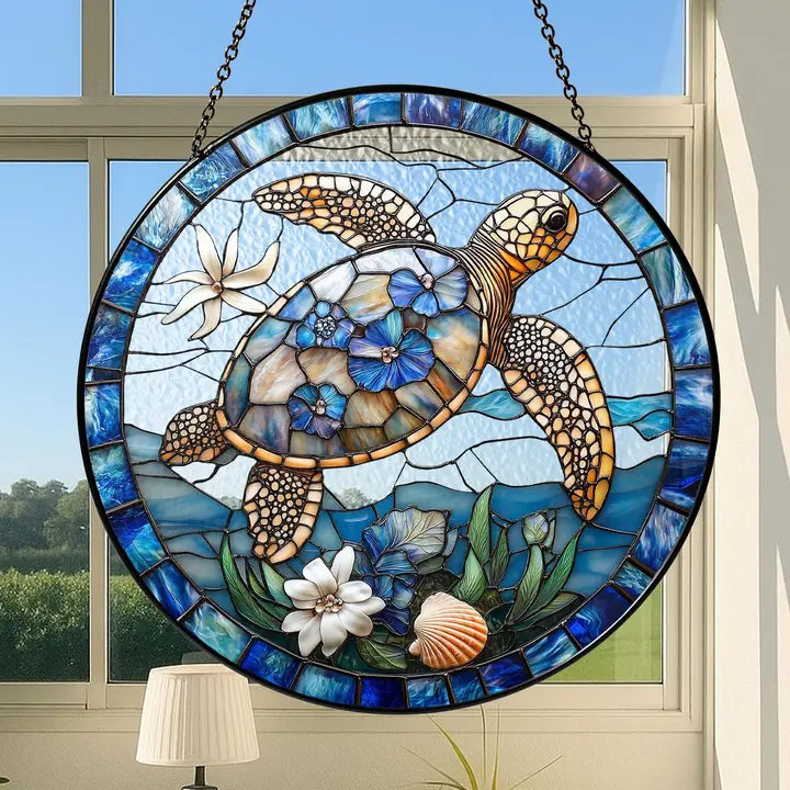 Coastal Sea Turtle Suncatcher
