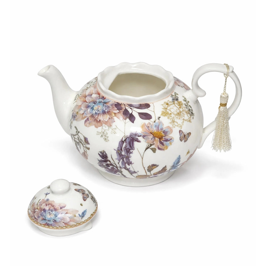 Wildflower Meadow Fine China Teapot