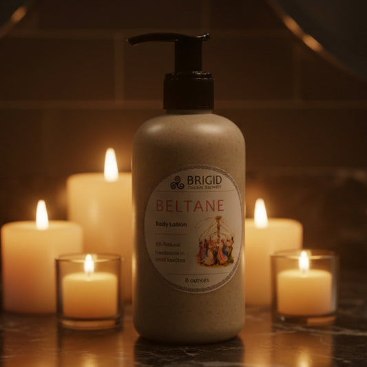 Beltane Natural Body Lotion - Rose, Jasmine, Clary Sage, and Frankincense