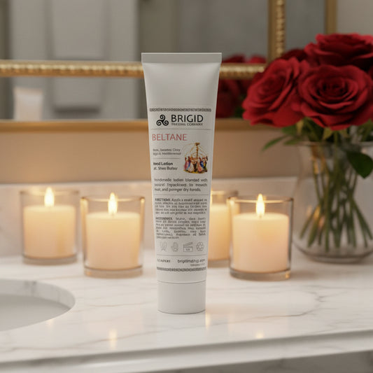 Beltane Natural Hand Lotion - Rose, Jasmine, Clary Sage, and Frankincense — view 2