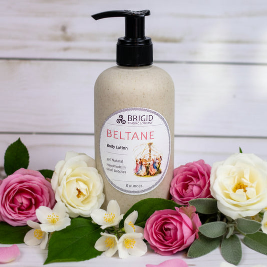 Beltane Natural Body Lotion - Rose, Jasmine, Clary Sage, and Frankincense