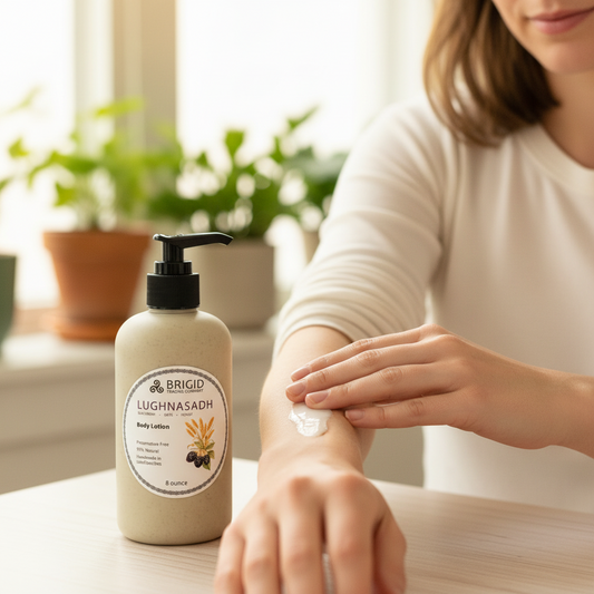 Lughnasadh Natural Body Lotion - Blackberry, Oats, and Honey