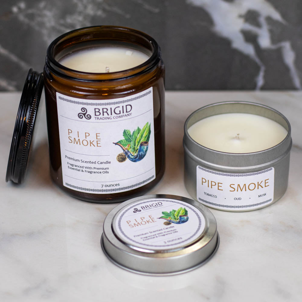 Pipe Smoke Soy Wax Candle - Cuban Tobacco, Smoked Oud, and Deep Resins — view 3