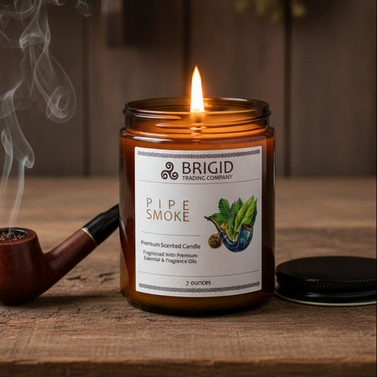 Pipe Smoke Soy Wax Candle - Cuban Tobacco, Smoked Oud, and Deep Resins