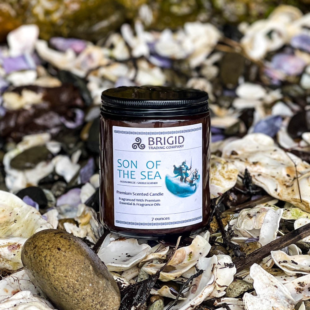 Son of the Sea Soy Wax Candle - Sea Salt, Ocean Breeze, and Saddle Leather — view 4