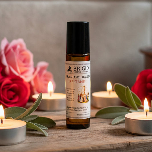 Fragrance Roller Bottles - Beltane Wheel of the Year Summer Rose Jasmine Clary Sage Frankincense