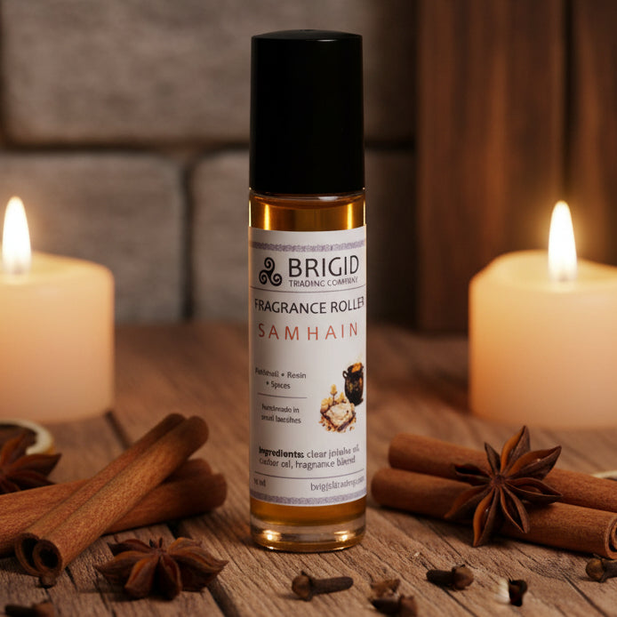 Samhain Fragrance Roller - Merlot Wine, Smoked Patchouli, and Dragon's Blood