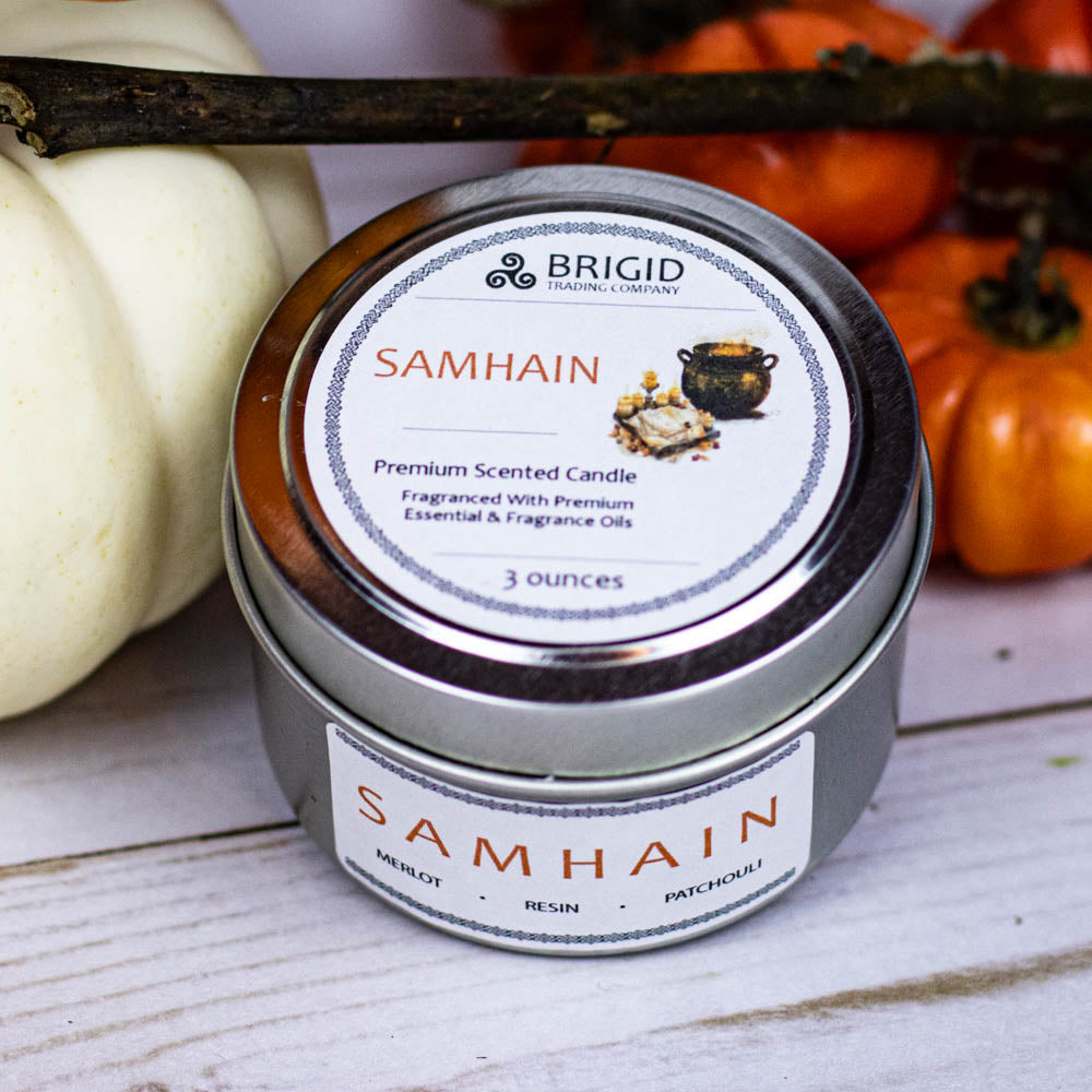 Samhain Soy Wax Candle - Merlot, Dragon's Blood, and Smoked Patchouli — view 9