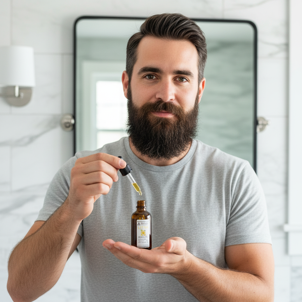 Litha Natural Beard Oil - Lemon, Ylang Ylang, Sweet Orange, and Myrtle