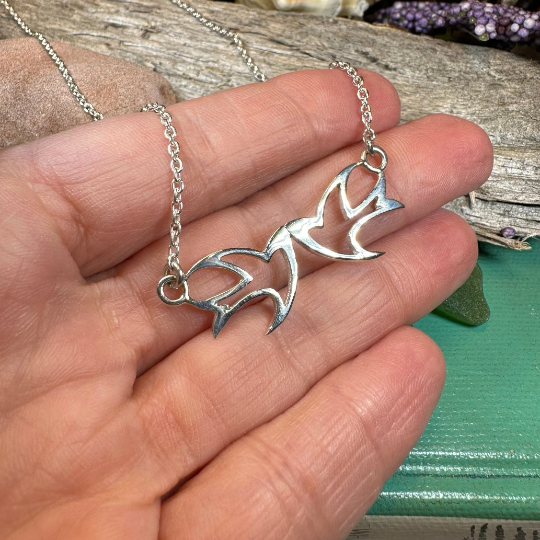 Iona Abbey Peace Doves Necklace — view 4