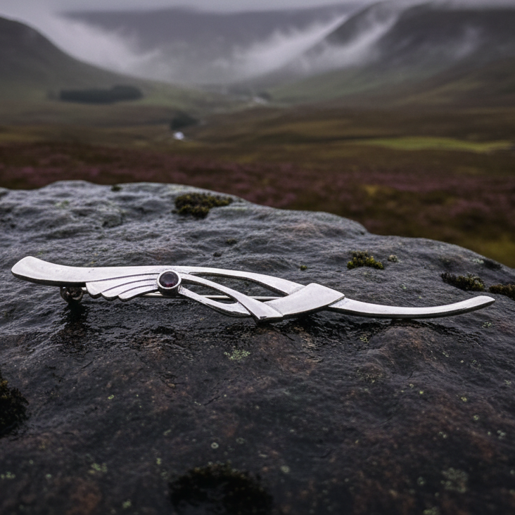 Modern Thistle Necklace — view 2