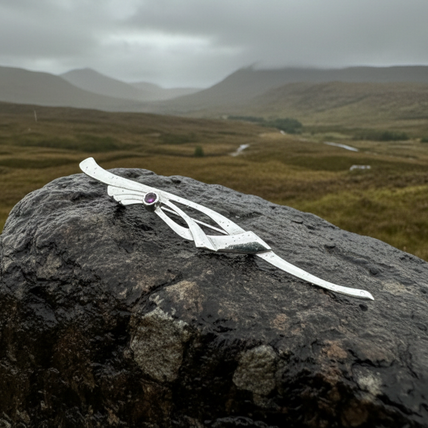 Modern Thistle Necklace — view 6