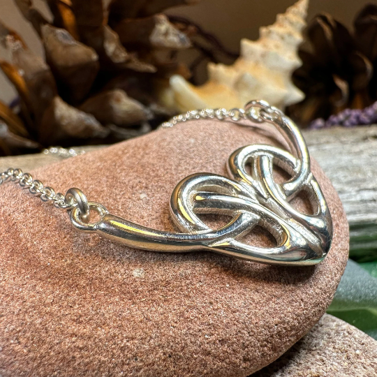 Daphne Celtic Heart Necklace — view 7