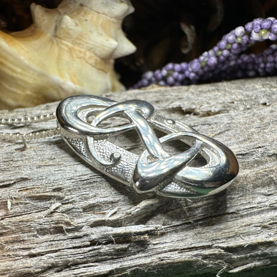 Nadine Modern Celtic Knot Necklace — view 2
