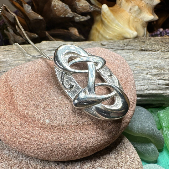 Nadine Modern Celtic Knot Necklace — view 3