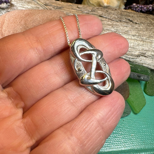 Nadine Modern Celtic Knot Necklace — view 4