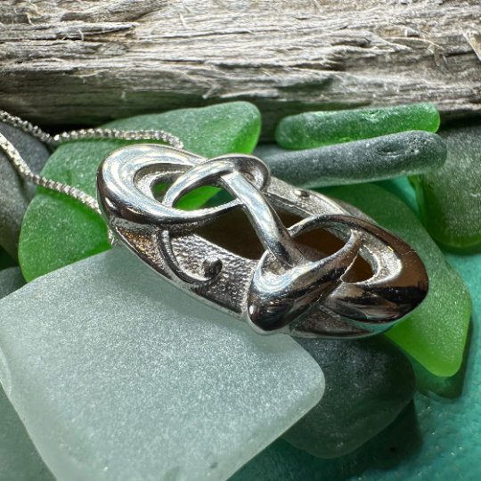 Nadine Modern Celtic Knot Necklace — view 6