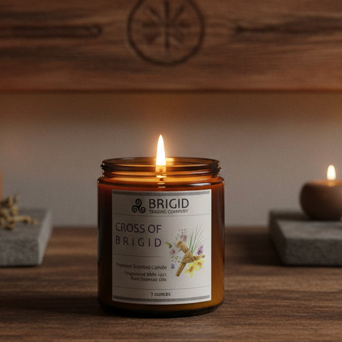 Imbolc Soy Wax Candle - Heather, Rose, Narcissus & Vetiver