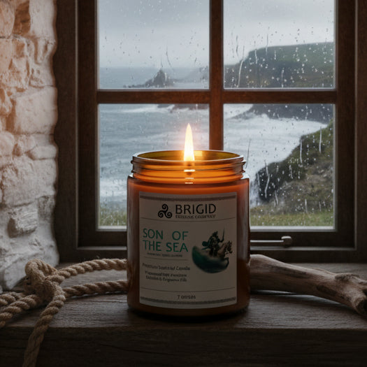 Son of the Sea Soy Wax Candle - Sea Salt, Ocean Breeze, and Saddle Leather