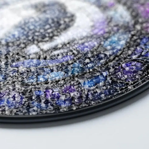 Load image into Gallery viewer, Purple Roses Moon Raven Suncatcher
