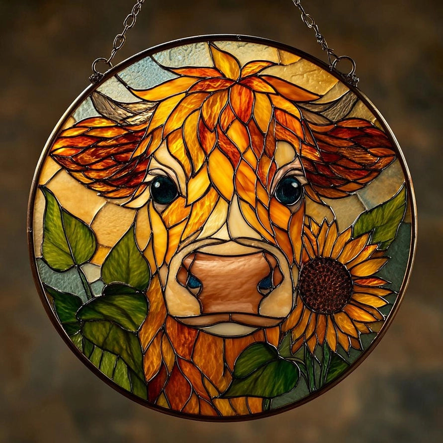 Sweet Highland Cow Suncatcher