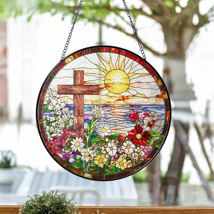 Springtime Cross Suncatcher