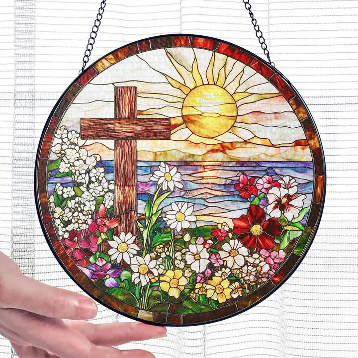 Springtime Cross Suncatcher