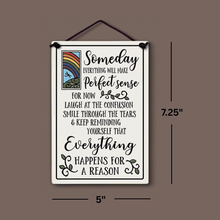 Everything Happens for a Reason Inspirational Wall Art - Handmade in the U.S.A.