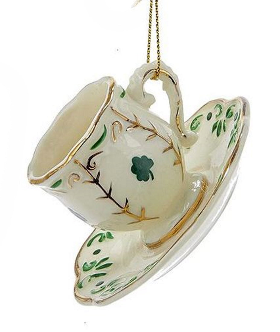 Porcelain Irish Tea Ornament - by Kurt Adler
