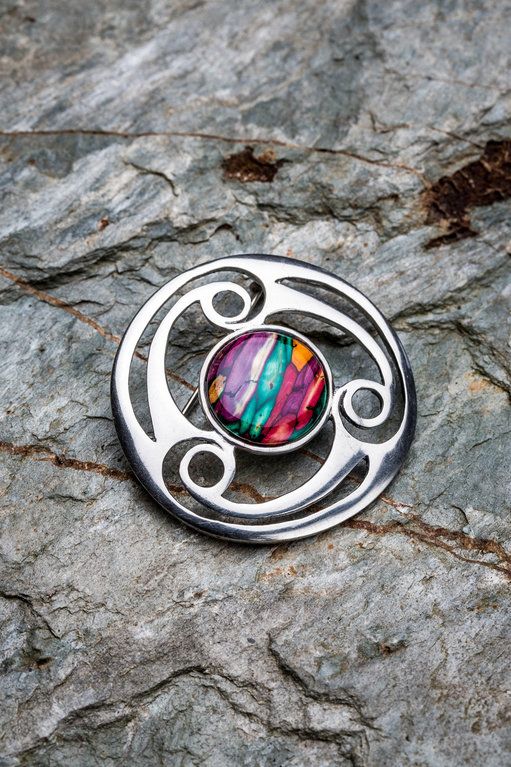 Scottish Heathergems brooch.
