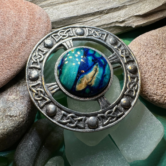 Celtic Heathergems Brooch - Handmade in Scotland — view 6