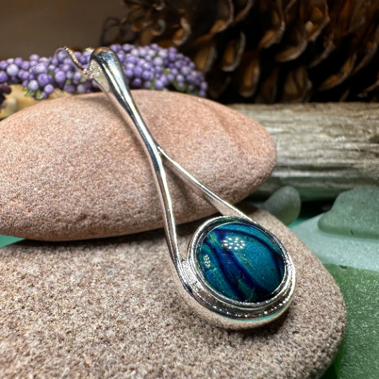 Scottish Raindrop Heathergems Necklace - Handmade in Scotland — view 8