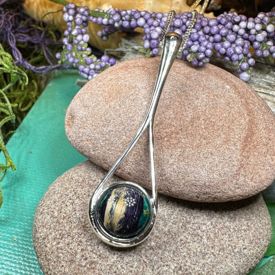 Scottish Raindrop Heathergems Necklace - Handmade in Scotland — view 9