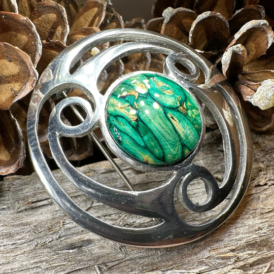Alana Heathergems Celtic Brooch - Handmade in Scotland — view 13