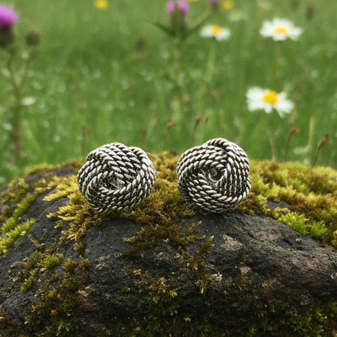 Celtic Knot Stud Earrings, Irish Jewelry, Celtic Jewelry, Anniversary Gift, Bridal Jewelry, Love Knot Jewelry, Yoga Jewelry, Wiccan Jewelry