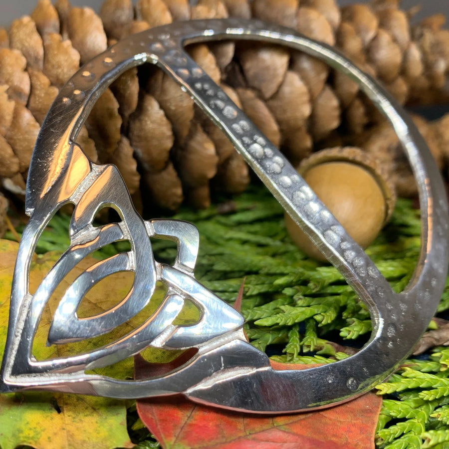 Adaira Celtic Knot Scarf Ring - Handmade in Scotland
