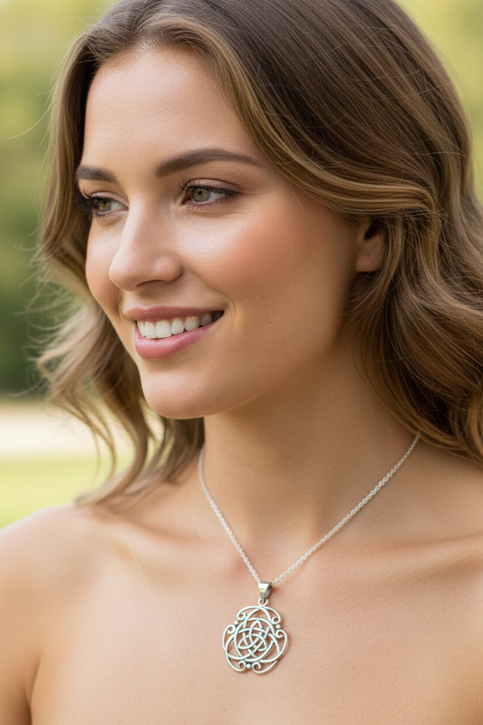 Celtic Knot Necklace, Celtic Necklace, Irish Jewelry, Norse Jewelry, Celtic Knot Pendant, Trinity Knot Necklace, Scotland Jewelry, Mom Gift