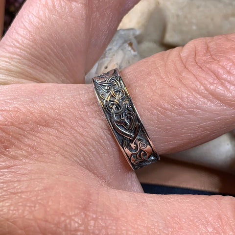 Load image into Gallery viewer, Celtic Raven Ring
