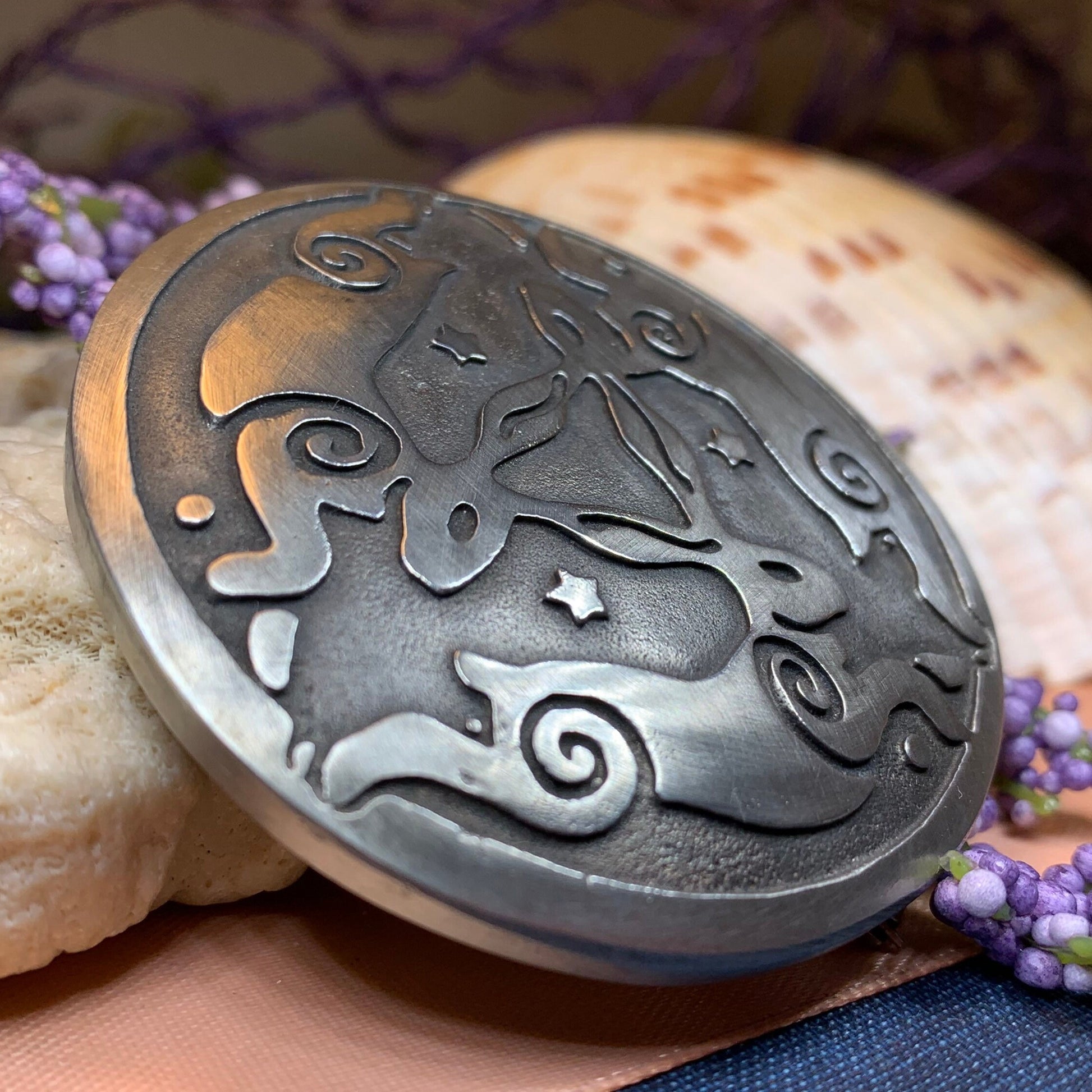 Triple Hare Celtic Brooch